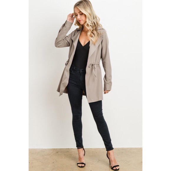 >>LAST<< Daphne Drapey Waist Tie Jacket - Picture 2 of 4